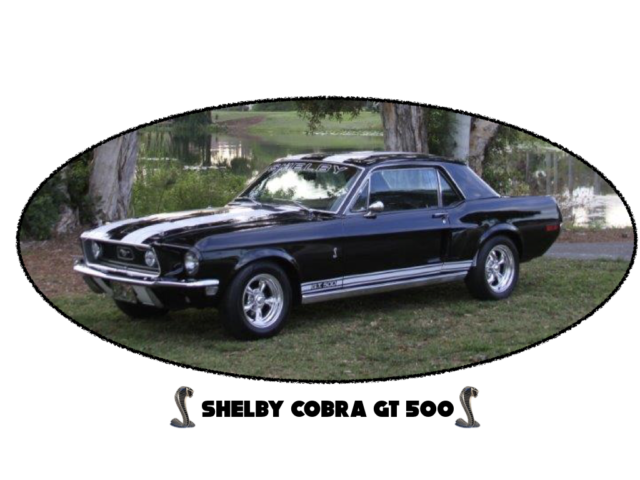 1968 Ford Mustang Shelby Cobra GT 500 Tribute J Code with Factory AC PS, PDB 1968 Ford Mustang