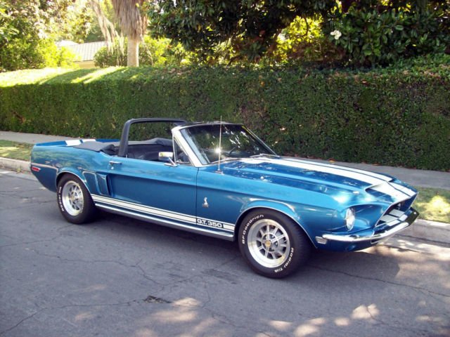 1968 FORD MUSTANG SHELBY GT 350 CONVERTIBLE INVESTMENT QUALITY CAR MARTI REPORT 1968 Ford Mustang