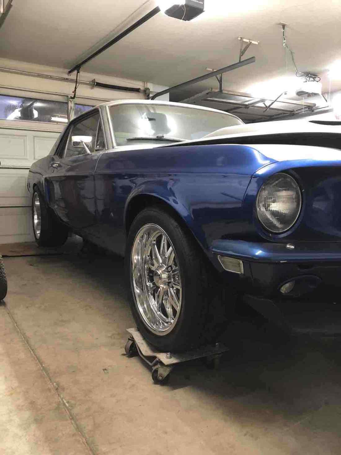 1968 Ford Mustang Sportscar Blue RWD Manual 1968 Ford Mustang