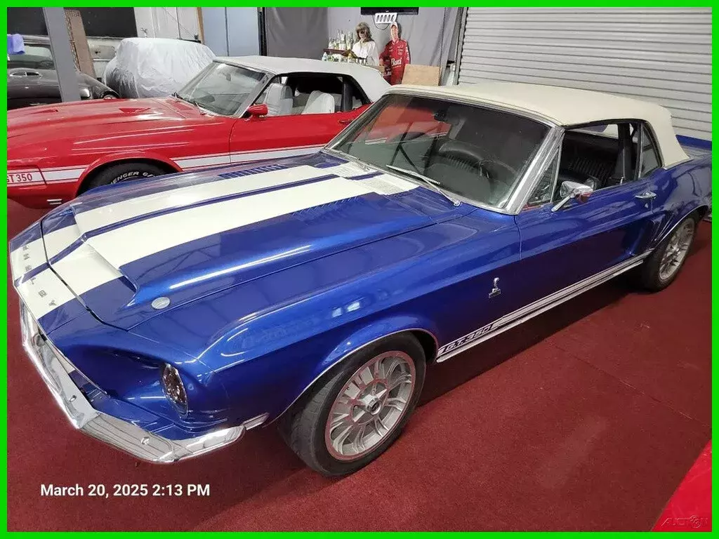 1968 Ford Mustang V8 Cold AC Power Top 1968 Ford Mustang Shelby GT350 Recreation 2dr Convertible