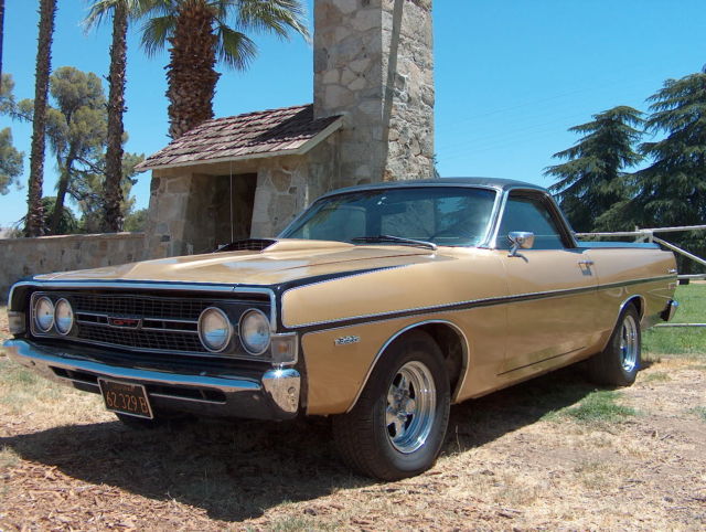 1968 Ford Ranchero GT - Sunny California black plate original 1968 Ford Ranchero GT