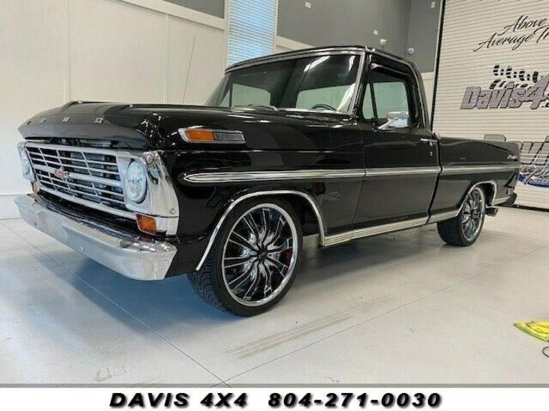 1968 FORD RANGER Classic Restored Short Bed Pickup 1381 Miles Black Truck Autom 1968 Ford Ranger Classic Restored Short Bed Pickup