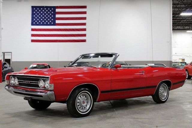 1968 Ford Torino 37987 Miles Red Convertible 302ci V8 3 Speed Automatic 1968 Ford Torino --