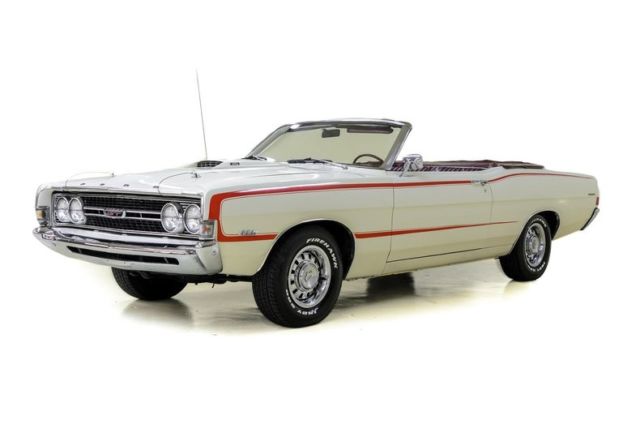 1968 Ford Torino Convertible 8803 Miles White Convertible 351 Cleveland 3-Spd A 1968 Ford Torino Convertible --