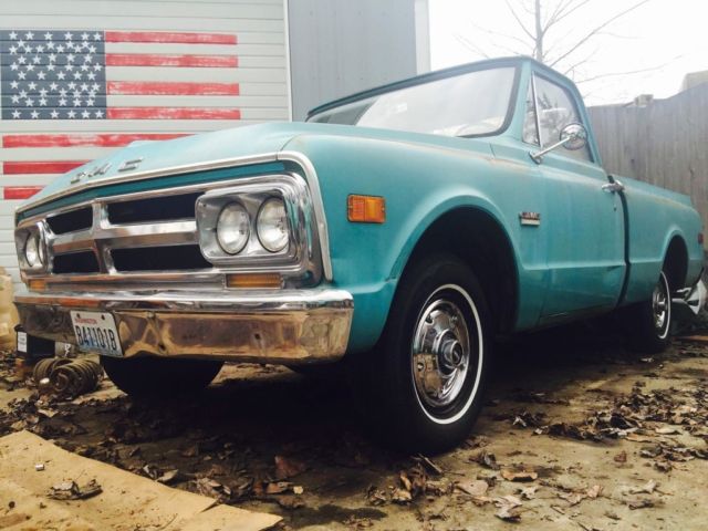 1968 GMC FACTORY SHORT BED FLEETSIDE SWB C10 RAT ROD HOT ROD 1968 Chevrolet C-10