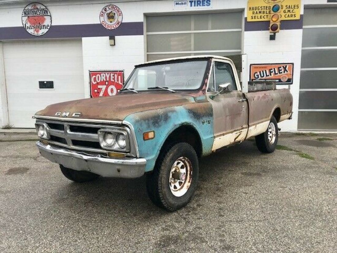 1968 GMC pick up truck k 10 4x4 custom, project, runs and drives 1969 1970 1972 1968 Chevrolet C-10 GMC 4x4 truck Runs drives, VIDEO! Best offer!