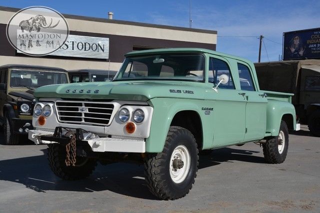 1968 Green 4x4 4 wheel drive Truck CREWCAB Restoration Forestry POWER WAGON 1968 Dodge Power Wagon 4x4 4 wheel drive CREWCAB
