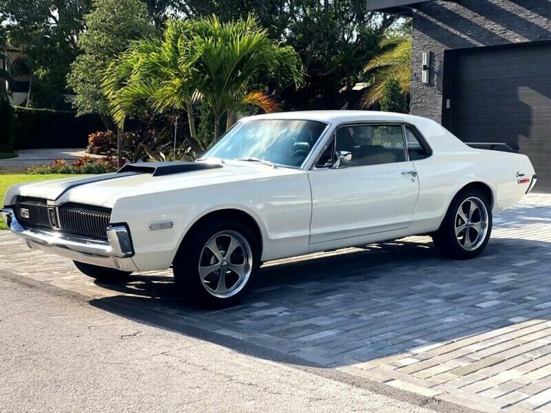 1968 Mercury Cougar 2-Door Sedan 42,650 Miles White 347 c418 HP 5 Speed 1968 Mercury Cougar 2-Door Sedan