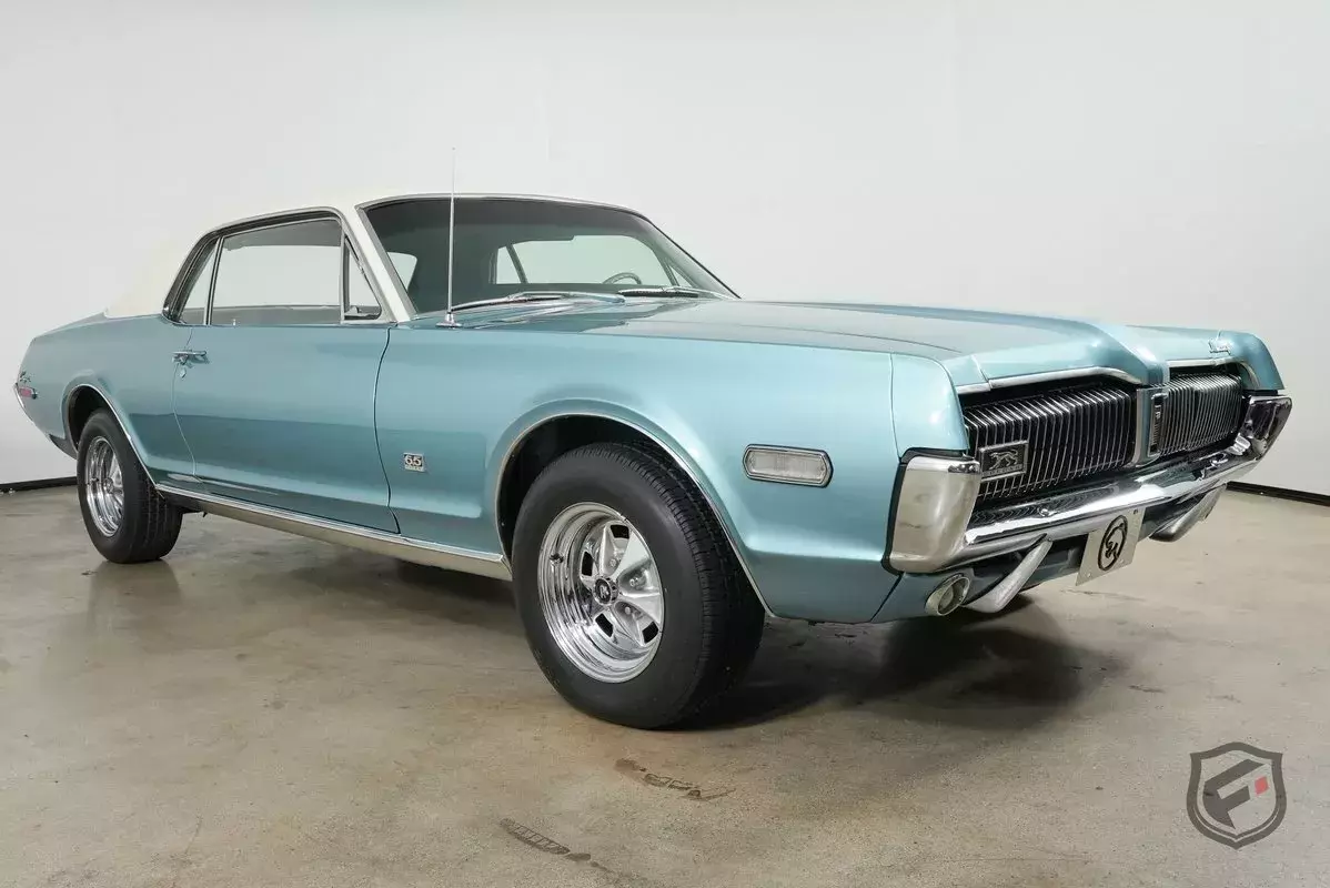 1968 Mercury Cougar 27454 Miles Brittany Blue Coupe 390 V8 6.5L 3 Speed Automat 1968 Mercury Cougar