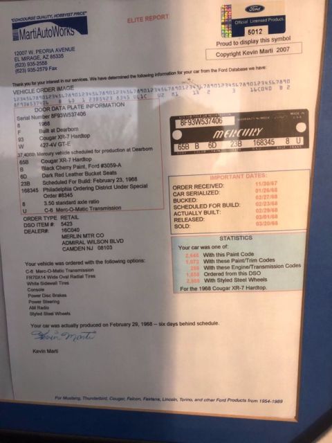 1968 Mercury Cougar GTE - photo 3