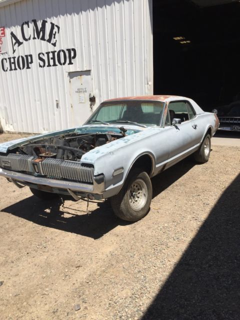1968 Mercury Cougar Project Resto Mod xr7 Ford Muscle Car sbf bbf sbc bbc hemi 1968 Mercury Cougar