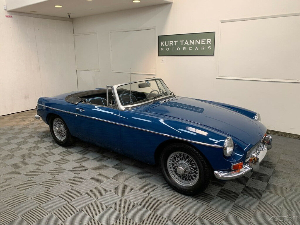 1968 MGB ROADSTER. WELL-PRESERVED ORIGINAL WITH NEWER COSMETICS. 99,659 MILES 1968 MG MGB 1968 MGB ROADSTER. MINERAL BLUE WITH BLACK TRIM.