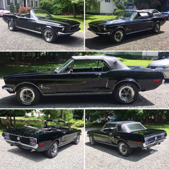 1968 Mustang! C-Code 289 v8 Triple Black Convertible in excellent condition! 1968 Ford Mustang