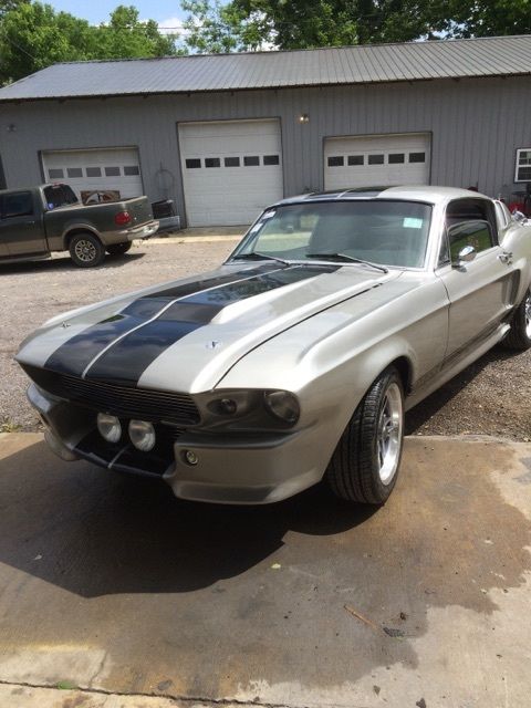1968 Mustang Eleanor GT 500E Shelby style unfinished project fastback conversion 1968 Ford Mustang Shelby