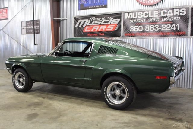 1968 Ford Mustang 1968 Mustang Fastback Bullitt, Factory V8 Car, Highland Green - photo 4
