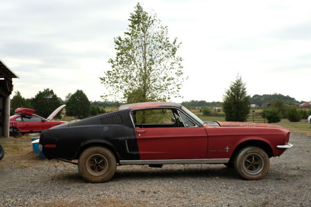 1968 Mustang Fastback GT S-code 4spd Project 1968 Ford Mustang