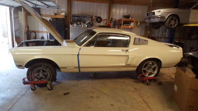 1968 Mustang Fastback project car. Seafoam green, 1 of 8XX fastbacks this color 1968 Ford Mustang fastback