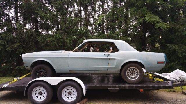 1968 Mustang REAL GT Coupe, J -Code 302 V-8, Automatic Trans., Gulfstream Blue 1968 Ford Mustang 2 DOOR HARDTOP