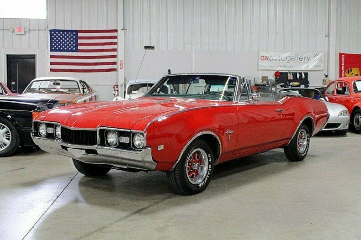 1968 Oldsmobile Cutlass 96471 Miles Red Convertible 350ci Rocket V8 Automatic 1968 Oldsmobile Cutlass