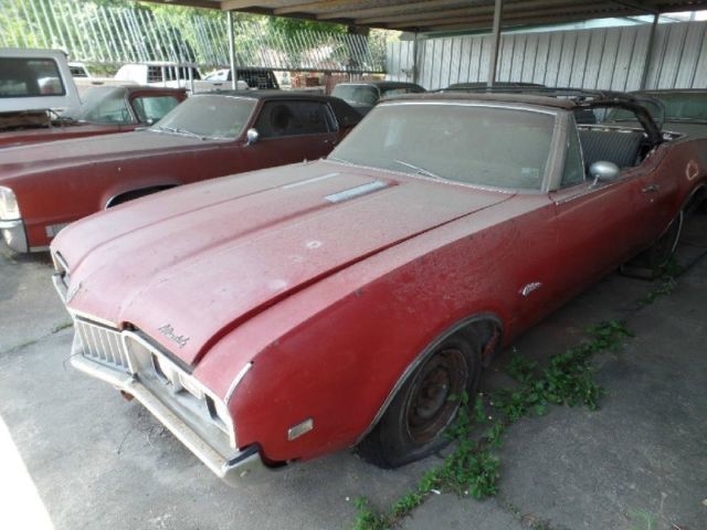 1968 Oldsmobile Cutlass S s 30564 Miles Red Convertible 350 A 1968 Oldsmobile Cutlass s