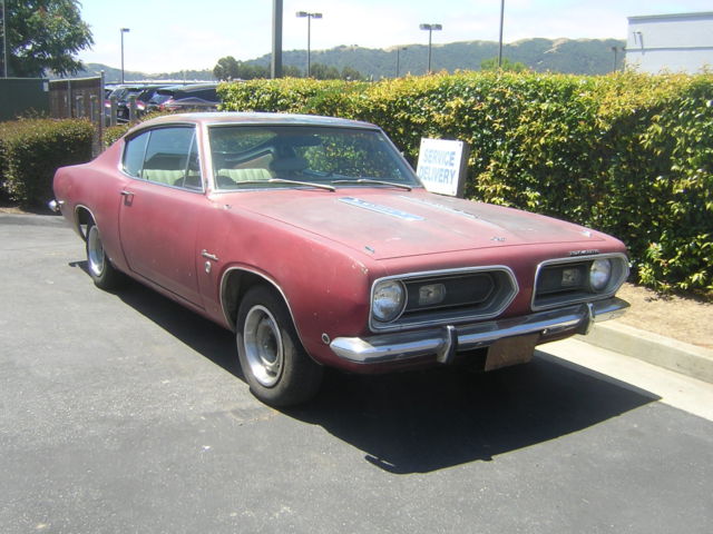 1968 Plymouth Barracuda 340 Formula S California car always, Factory A/C 1968 Plymouth Barracuda