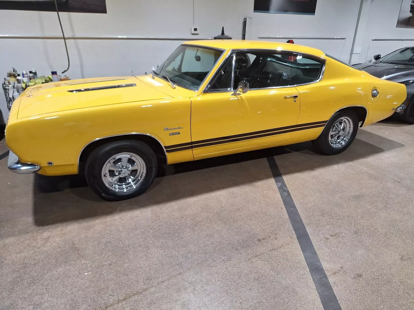 1968 Plymouth Barracuda Coupe Yellow fastback 1968 Plymouth Barracuda fastback