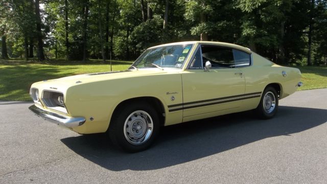 1968 plymouth barracuda, Real 340S, FASTBACK, PS, PB, recent restoration, 1968 Plymouth Barracuda Formula S Fastback
