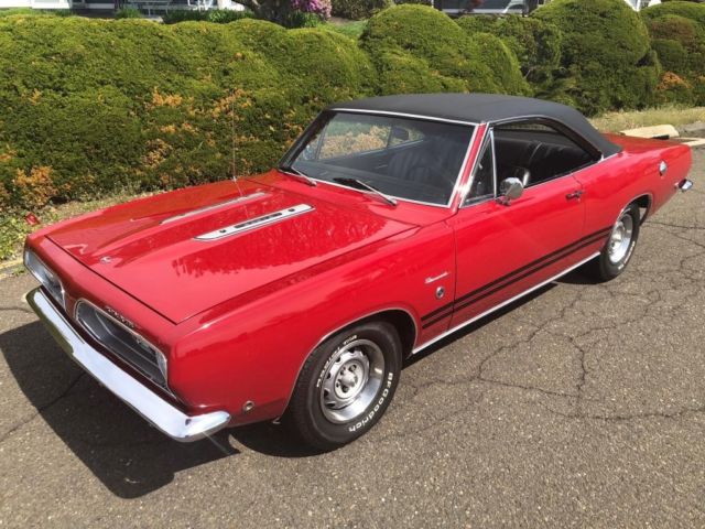 1968 PLYMOUTH BARRACUDA S CUSTOM RED 383 BODY OFF RESTO 1968 Plymouth Barracuda --