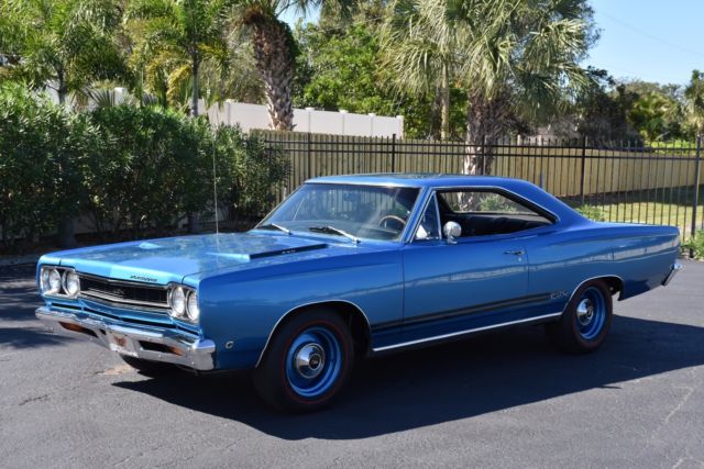 1968 Plymouth GTX 440C.I. 4-Speed 0 B-5 Blue Coupe 440C.I. 4-Speed Manual 1968 Plymouth GTX 440C.I. 4-Speed