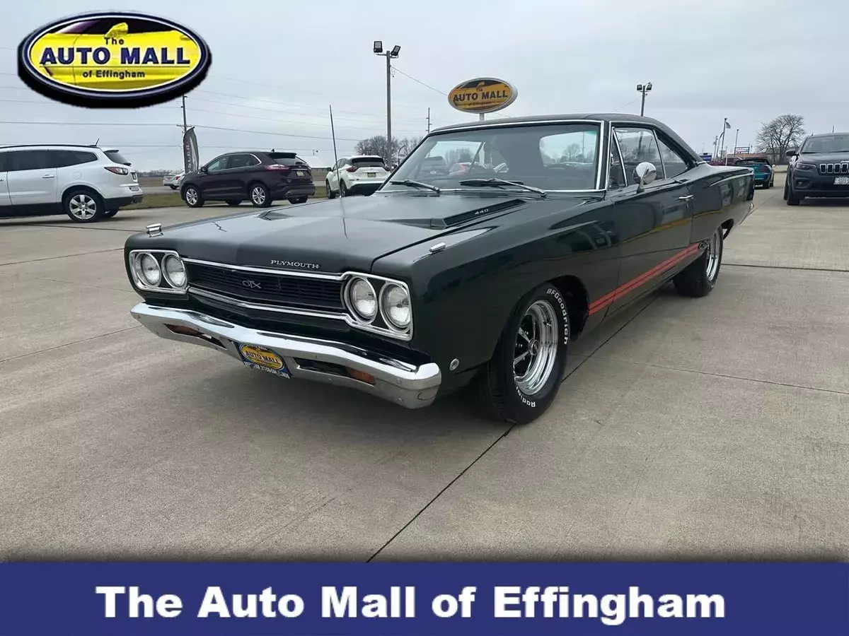 1968 Plymouth GTX 73,828 Miles Dark Green Coupe Select 4 Speed 1968 Plymouth GTX