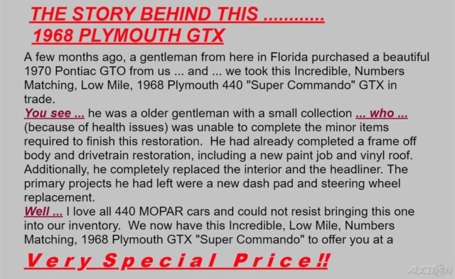 1968 Plymouth GTX Numbers Matching 440 / Automatic - photo 6