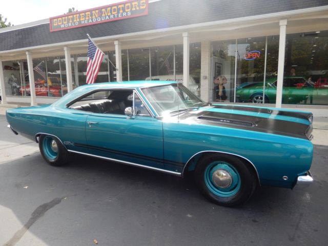 1968 Plymouth GTX Surf Turquoise Nut-N-Bolt Rotisserie Restoration 1968 Plymouth GTX