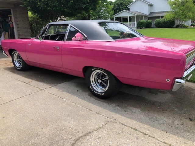 1968 Plymouth Road Runner ROAD RUNNER MOPAR MUSCLE CAR HOT ROD Panther Pink - photo 2