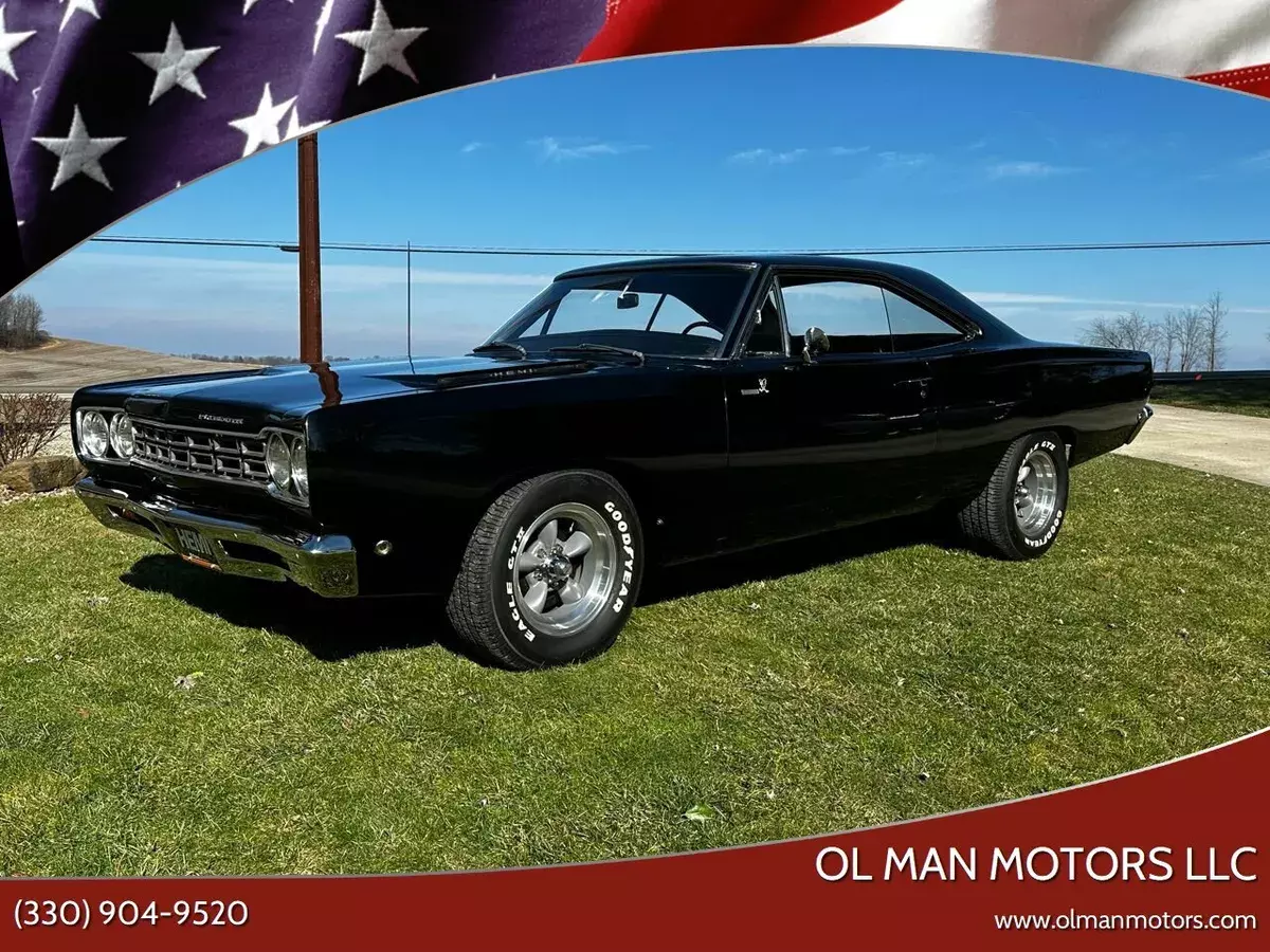 1968 Plymouth Roadrunner 426 Hemi 2 Dr Hardtop ROAD RUNNER 33,180 Miles Black Co 1968 Plymouth Road Runner 426 Hemi 2 Dr Hardtop ROAD RUNNER