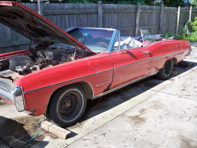 1968 Pontiac Bonneville Factory 428 4 Speed Convertible Rare Barn Find Project 1968 Pontiac Bonneville