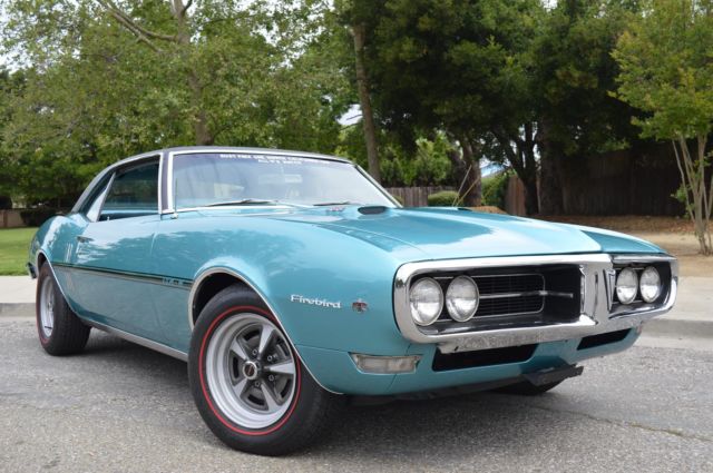 1968 Pontiac Firebird 400ci Turquoise 1 Owner Rust Free Numbers Matching 1968 Pontiac Firebird 400 1 Owner Rust Free #s Matching