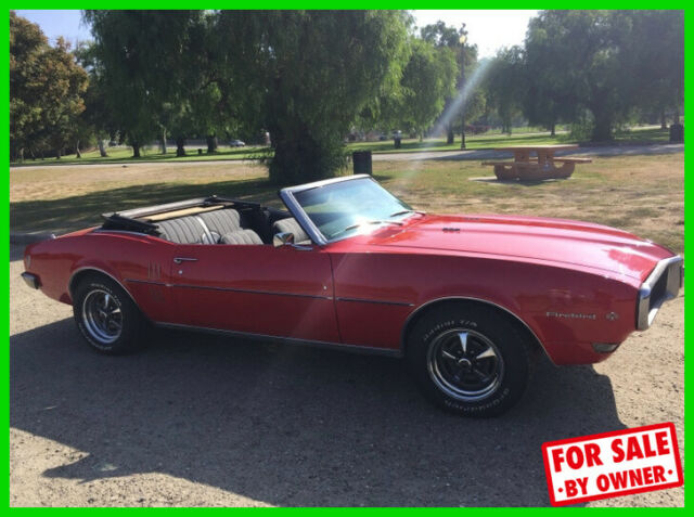 1968 Pontiac Firebird Convertible 8-Cylinder 350 Gas 3-Speed Automatic CA c84432 1968 Pontiac Firebird 1968 Pontiac Firebird Convertible