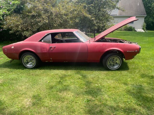 1968 Pontiac Firebird Coupe Red RWD Manual 1968 Pontiac Firebird