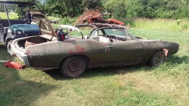 1968 PONTIAC GTO CONVERTIBLE PROJECT SOLID FLOORS HOTROD VERT BUILD HOW YOU WANT 1968 Pontiac GTO