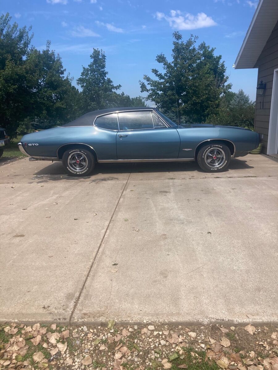 1968 Pontiac GTO Coupe Blue RWD Manual 1968 Pontiac GTO