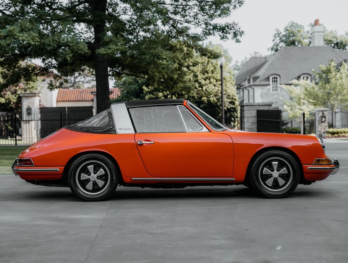 1968 Porsche 911 Coupe Orange RWD Manual 911L Soft Window Targa 1968 Porsche 911 911L Soft Window Targa