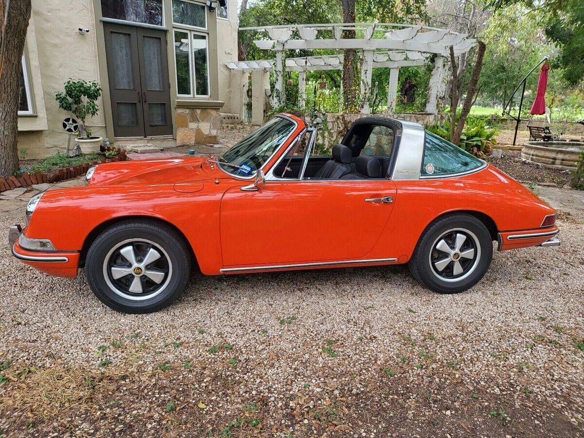 1968 Porsche 912 Convertible Orange RWD Manual Targa 1968 Porsche 912 Targa