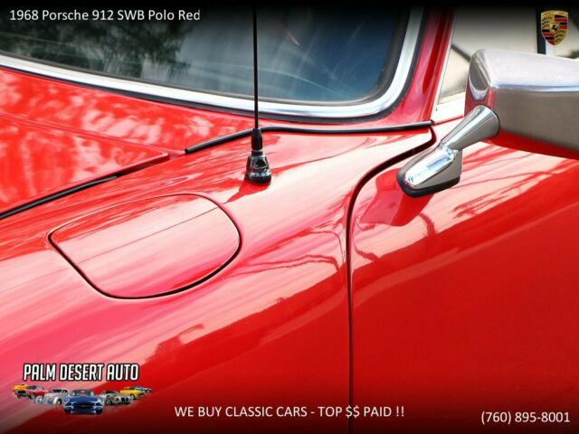 1968 Porsche 912 SWB Polo Red -- - photo 12
