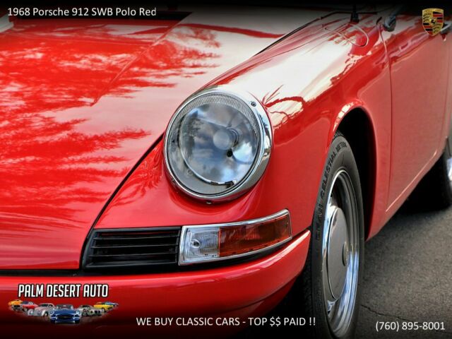 1968 Porsche 912 SWB Polo Red -- - photo 7