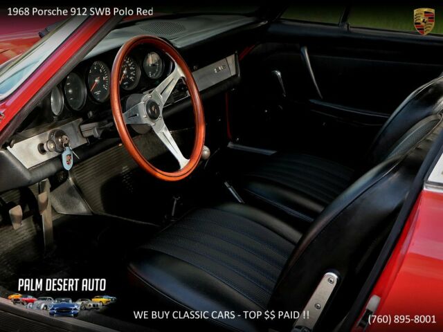 1968 Porsche 912 SWB Polo Red -- - photo 9
