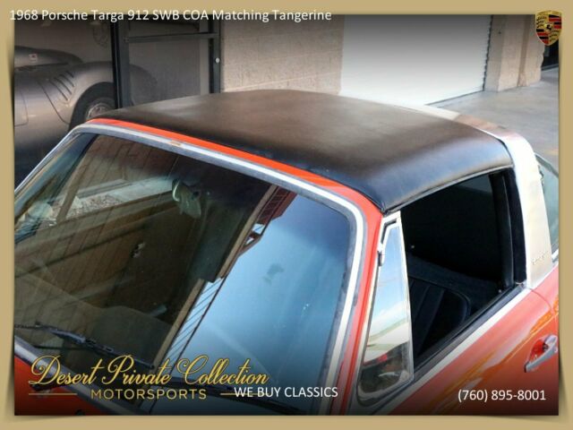 1968 Porsche Targa 912 SWB *COA* Matching Tangerine - photo 12