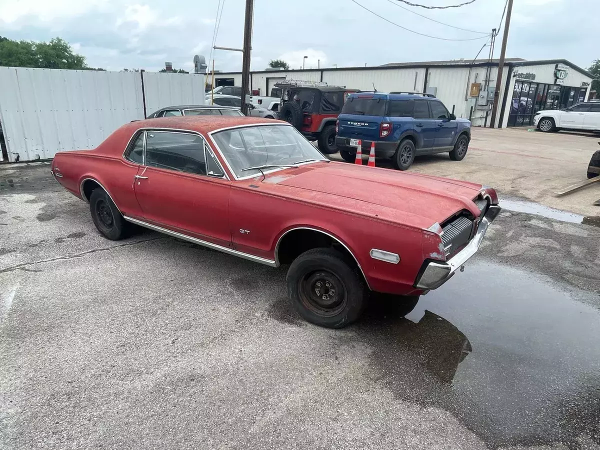 1968 Red GT! S Code 390 4 speed Project car. 1 of 1 Marti report 1968 Mercury Cougar GT