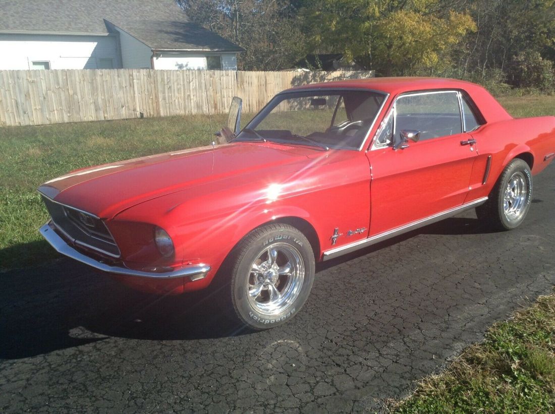 1968 Red (New Paint) Mustang Coupe 1968 Ford Mustang