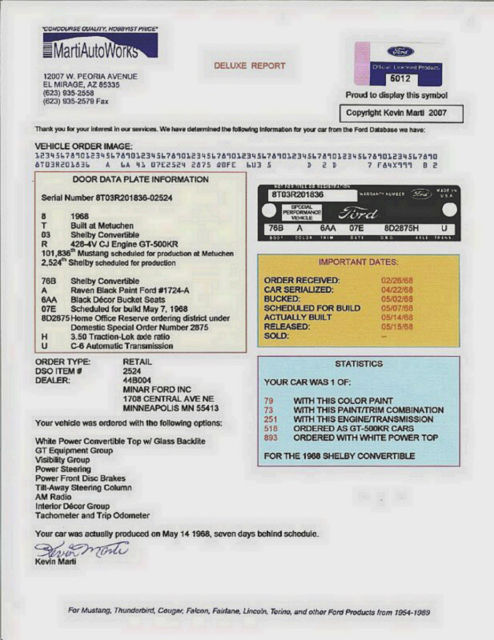 1968 Shelby GT500KR Convertible - photo 12