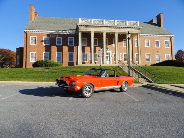 1968 Shelby GT 350 Cobra Convertible - Documented 1968 Shelby